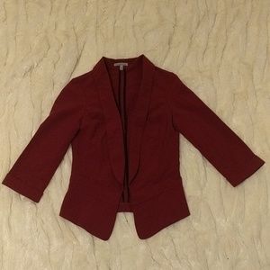 Stretchy Burgundy Blazer